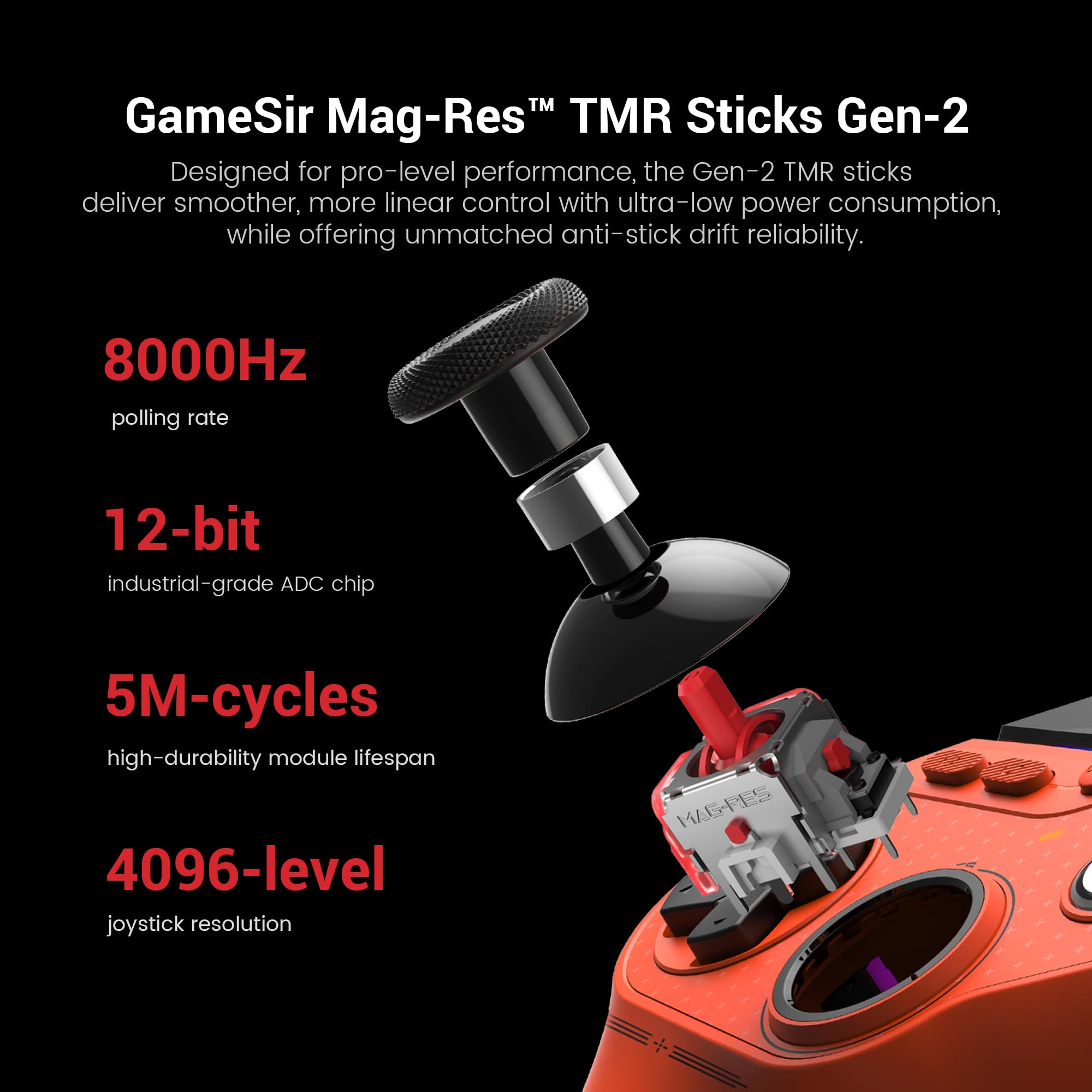 Amazon.co.jp: GameSir Tarantula 8K PC 有線ゲーミングコントローラー